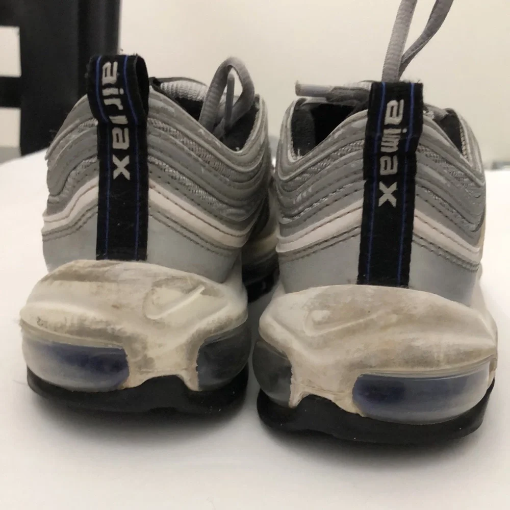 NIKE AIR MAX 97 GS SILVER BULLET PERSIAN VIOLET SNEAKERS MENS-BOYS SIZE 5.5Y